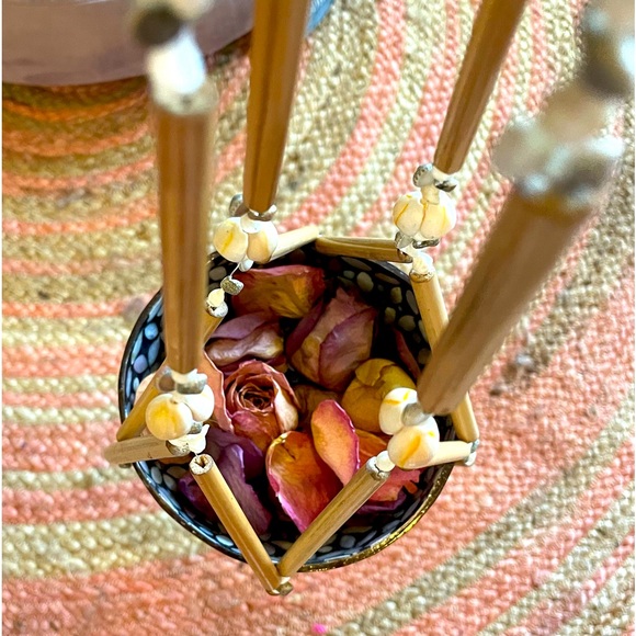 Seashell Bamboo Hanging Plant Holder Macrame Shell Braided Pot Hanger Boho - Picture 11 of 11